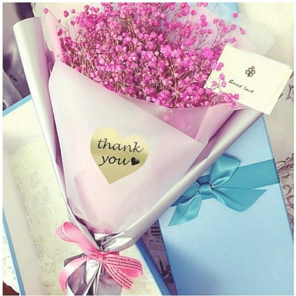 100 roll!! Premium foil "THANK YOU" labels - Picture 2 of 5